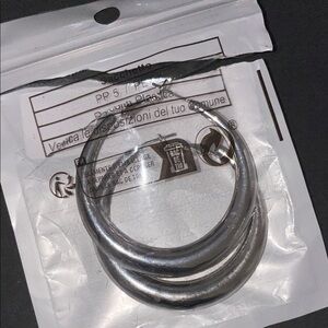Silver Hoop Earrings